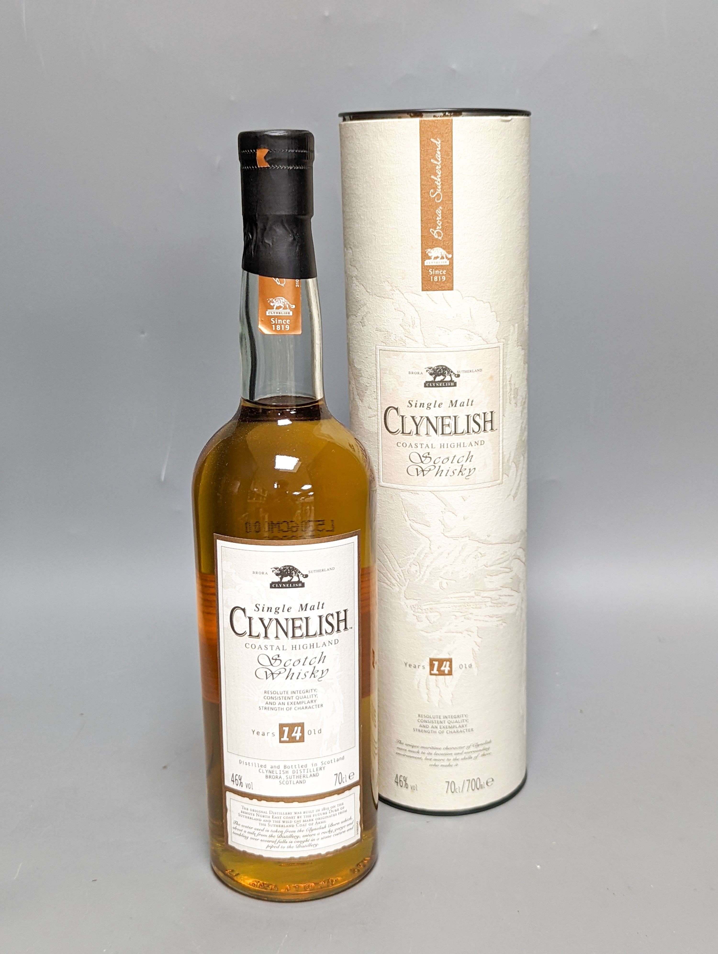 Four assorted single malt whiskies including Laphroaig 10 year old, Ardmore, Clynelish 14 year old and Highland Park aged 12 years, all boxed.